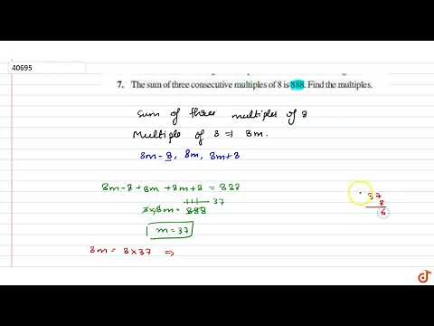 The sum of three consecutive multiples of 8 is 888. Find the multiples