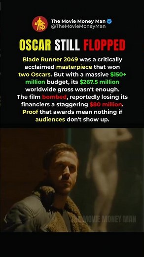 Blade Runner 2049 Won 2 Oscars and LOST $80 MILLION - What Went Wrong? #moviefacts