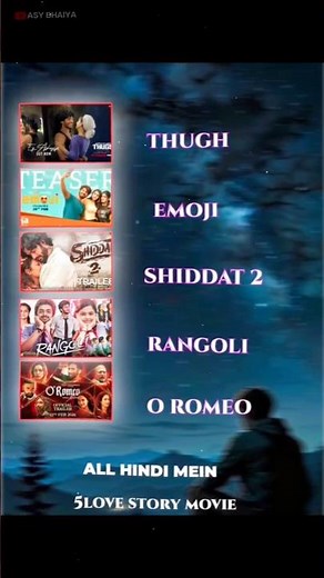 Top 5 Romantic Movies 😍 Emotional Story! #LoveMovies #Romance #Shorts