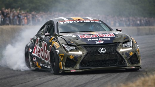 2JZ swapped Lexus RCF drift monster at Goodwood Hillclimb