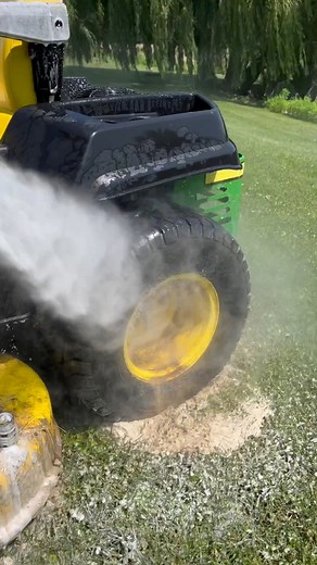 This has to be the fastest 🏃‍♂️💨 way to wash a riding lawn mower before putting away for the season! 🤩🔥#lawnmower #ridingmower #johndeerelawnmower #zeroturnmowers #johndeerelovers #lawnmowermaintenance | WR Performance Products Inc.