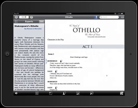 How to Use the Folger Luminary Shakespeare App