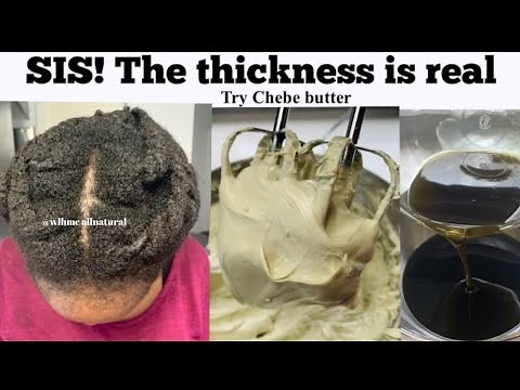 WOW! DIY CHEBE HAIR BUTTER fOR HAIR GROWTH! How to make chebe butter diy recipe for hair growth