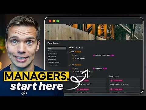 How to Set Up the Perfect Work Dashboard for Managers | Tana Build