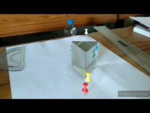 To trace the path of light rays through a glass prism