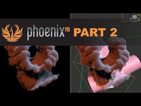 Phoenix FD. Simulation of burning fuel. Explosion, dense smoke, dry ice and clouds.