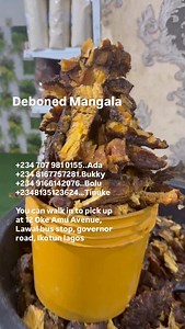Deboned Mangala 2kg………100,000 1kg……..50,000 234 707 981 0155..Ada 234 8167757281.Bukky 234 9166142076..Bolu 2348135123624…Tinuke You can walk in to pick up at 12 Oke Amu Avenue, Lawal bus stop, governor road, Ikotun lagos | Africfoodstore