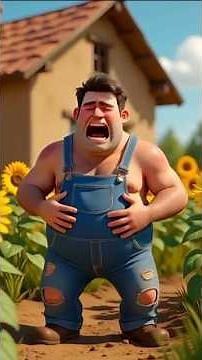 “The Farmer Who Never Stopped Eating 🍕 | Funny 3D Cartoon Story|KidsAnimation#animationseries#ai