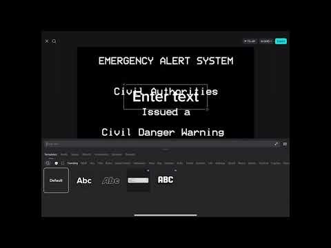 How to make EAS Scenarios