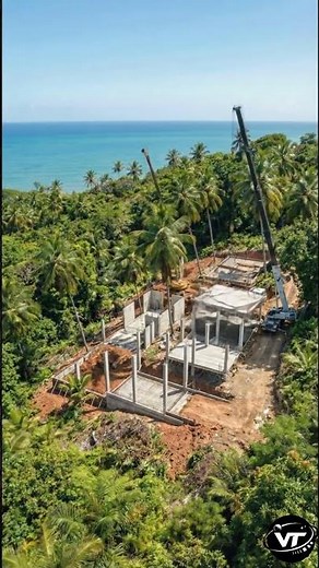 Modern Hillside Villa Construction | Infinity Pool Build Timelapse