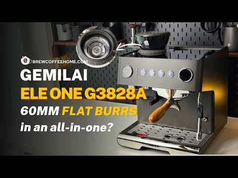 Gemilai Ele One G3828A Review: 60mm Flat Burrs in an All-in-One #gemilai #espressomachine