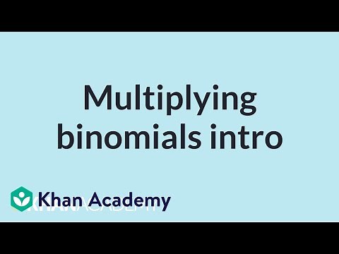 Multiplying binomials intro | Mathematics II | High School Math | Khan Academy