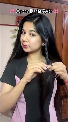 Easy Open Hairstyle for Western Outfits | Soft Glam Hair Look 💁‍♀️✨ #shorts