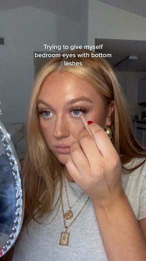 Enhancing your look with brown bottom lashes and bedroom eyes makeup tutorial