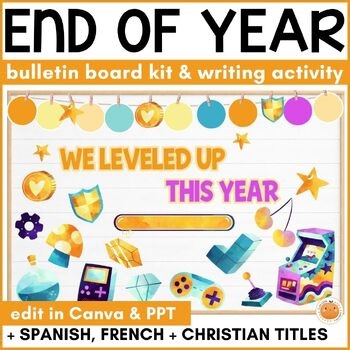 Graduation Bulletin Board, End of Year Door Decor & Writing, Multilingual Gaming