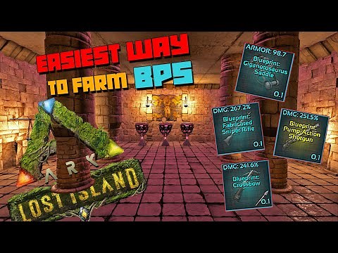 ARK: Lost Island | Labyrinth Cave Walkthrough | BEST Way To Farm Blueprints & Loot Crate Drops!