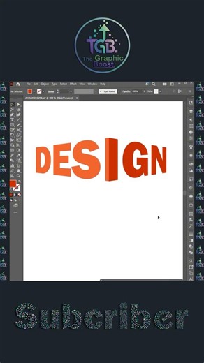 Illustrator 2026: Create Stunning 3D Text in Seconds Using Only Free Transform! #thegraphicboost