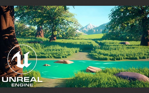 虚幻引擎4.26制作吉卜力风格场景(免费下载原文件)