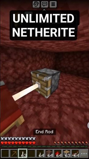 Unlimited netherite hack #minecraft #trending #gaming
