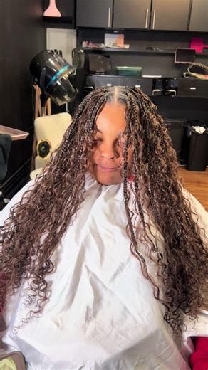 Medium goddess knotless braids #4