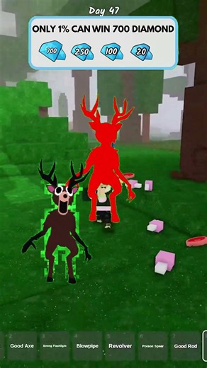 Collect free Diamonds in 99 Nights Forest ⚡ #roblox #99nightintheforest #RobloxGame .