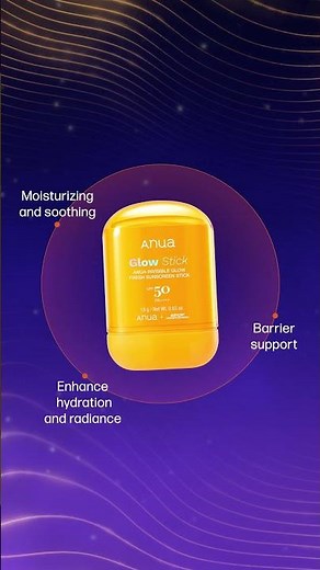 Invisible Glow Finish Sunscreen Stick | KPop Demon Hunters X Anua