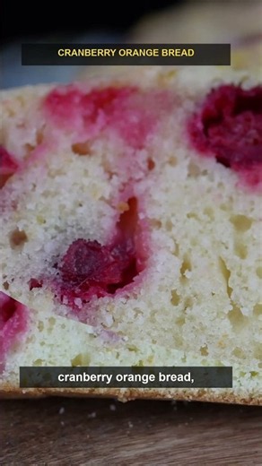 The only Cranberry Orange Bread recipe you need 🍊✨ #recipe #fallbaking