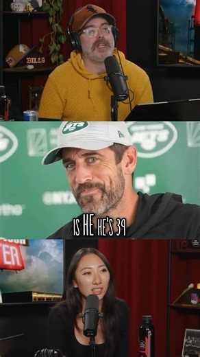 1.5K views · 11 reactions | @andreajin thinks Aaron Rodgers is running from something_ Catch the latest Ep of “The Josh Potter Show” 荒 | Andrea Jin | Facebook