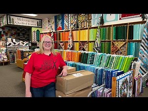 A Quick Peek at STUNNING NEW FABRIC! A Short but Sweet Fabric Unboxing at The Quilted Forest!