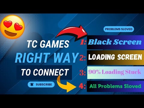 Right & New Method To Connect TC Games | Black Screen & All Problems Solved | 100% Working.