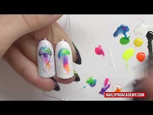 Jellyfish nail art tutorial