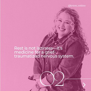 The first step to recovery in grief is to do less, not more. Rest is essential as our body and nervous system is wound tight and working in overdrive. #widow #widows #widowers #widowlife #widowhood #grief #griefjourney #griefsupport | Brave Widow