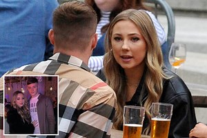 Hollyoaks star Ruby O'Donnell has a boozy night out with rugby player boyfriend