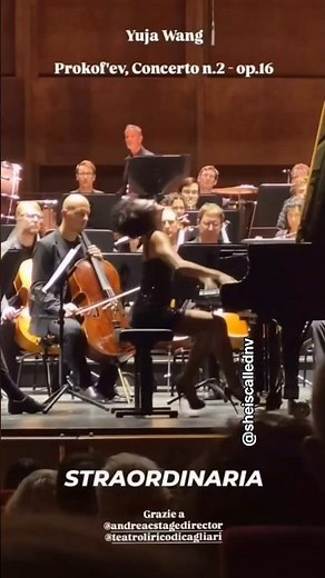 Yuja Wang Slays on Stage 🎹 ✨️ #steinway #classical #musicians #duet #gig #fashion #designer #dior