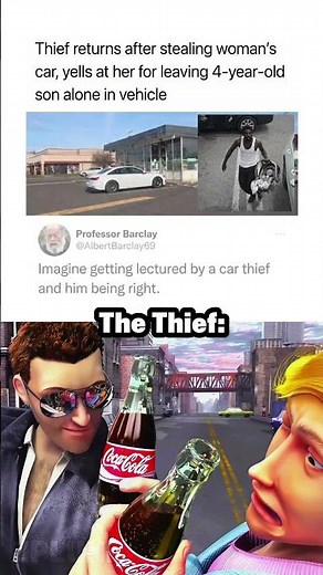 Bro is just a thief not a kidnapper 😎