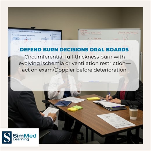 Defending Burn Escharotomy Decisions on Oral Boards | Simmed Learning posted on the topic | LinkedIn