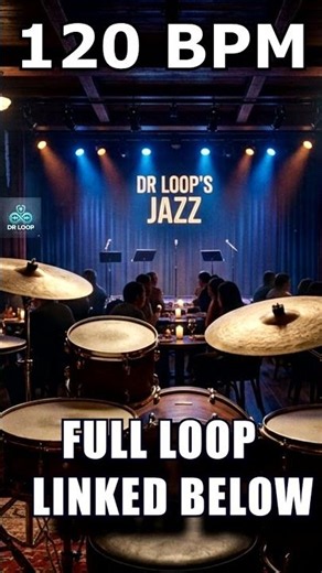 Jazz Four Drum Loop 120 BPM 🤠🥁 #shorts #drumloop