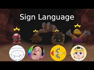 Mario party but we're all forced to use sign language.