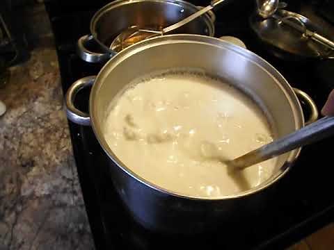 Homemade mozzarella cheese from 1% milk