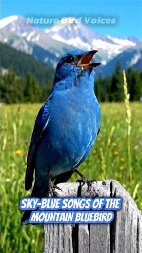 Sky Blue Songs of the Mountain Bluebird #birdsongs