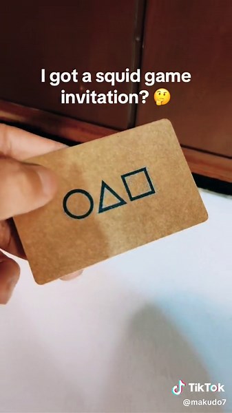 I got a squid game invitation? #SquidGame #NetflixSquidgame #squidgamenetflix