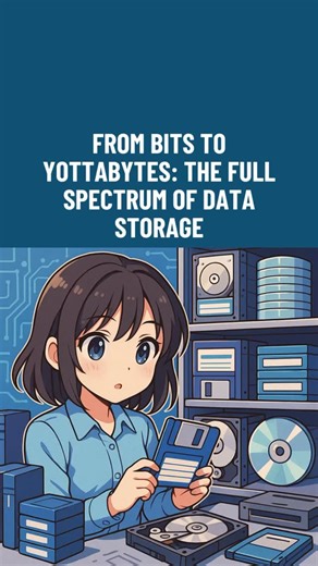 Shaun Rodricks on Instagram: "Ever heard of a yottabyte? That’s a trillion terabytes. Data has come a long way since floppy disks. This quick guide breaks down the full range of digital storage units, from tiny bits all the way to the massive yottabyte. Crazy how far we’ve come 👇 Which one did you grow up using? #DataStorage #TechExplained #NerdStuff #FloppyDiskEra #DigitalLife #Yottabyte #ByteByByte #TechThrowback #PowerBI #AnalyticsLife #ComputerBasics"