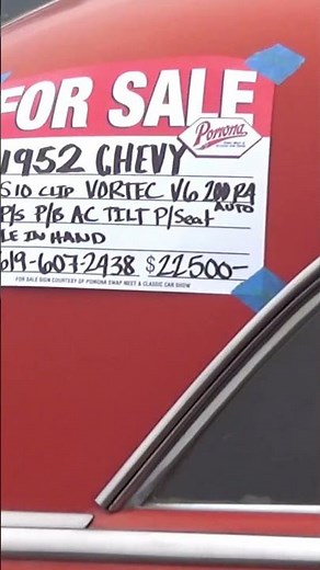 1952 Chevrolet Custom San Diego Auto Swap 2-26-2025 #1952chevrolet