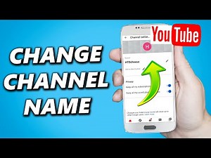 How to Change your YouTube Channel Name! Android & iPhone 2025