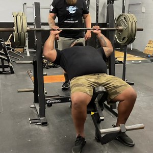 Incline 405lbs 4 sets 5/6 reps Implementing these back into my programming this block. Continuing to build upper chest, shoulders and triceps.. | Irregular Strength