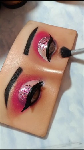 #the 🩷 half cut crease glittery eye makeup tutorial and traditional and Indo Western Western outfits