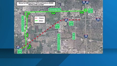 Part of I-80 eastbound to close last Sunday in March