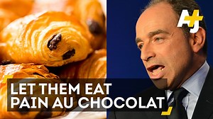 Step 1 - Politician says a "pain au chocolat" pastry costs 10 cents. Step 2 - Actual price is $1. Step 3 - The trolling begins. | AJ