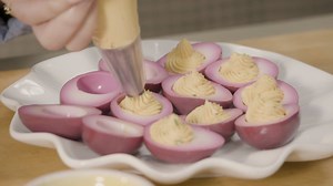 142K views · 1.1K reactions | These colored eggs are not meant for hiding! Bubbie's Pickled Deviled Eggs are a perfect dish for a Spring celebration! | Bubbies Pickles | Facebook