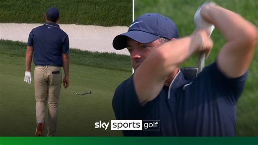 US Open: Rory McIlroy LAUNCHES club and SMASHES tee marker in remarkable outbursts!